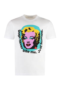 T-shirt in cotone con stampa Andy Warhol